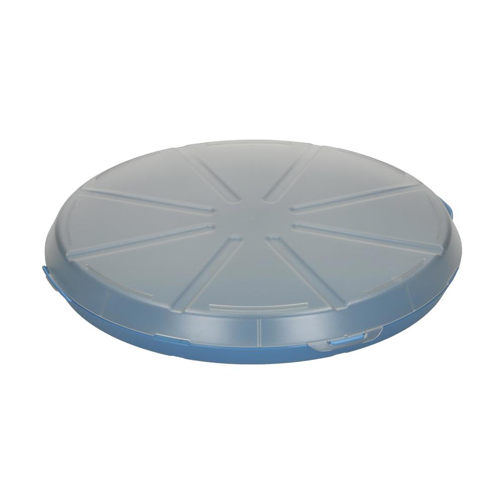 Pizzabox "ToGo" - behagliches blau/transparent