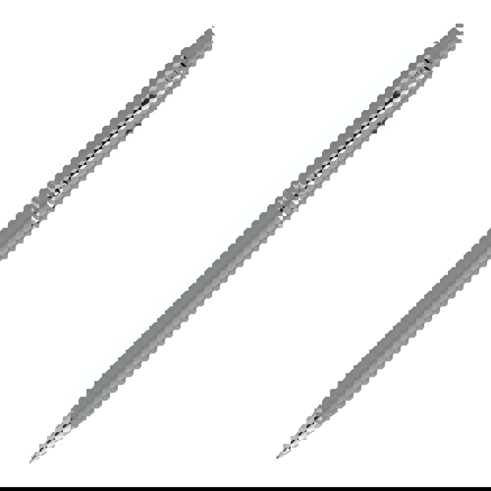 Kugelschreiber Raja Chrome recycled hardcolour - grau