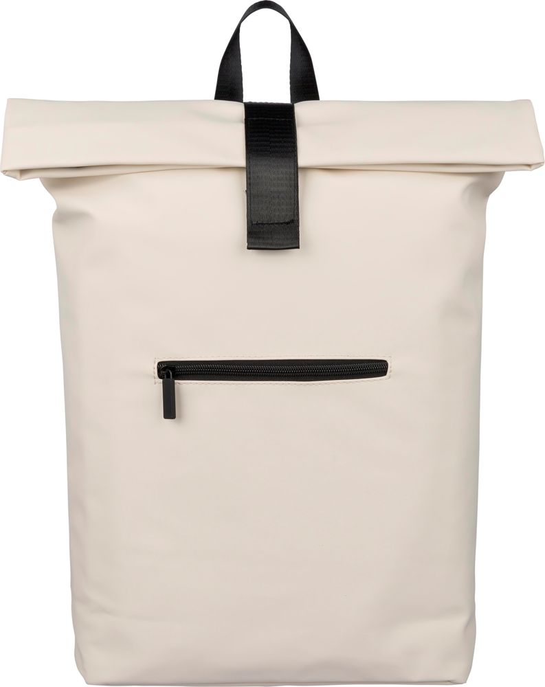 Recycelter PU-Rucksack Naiya - beige