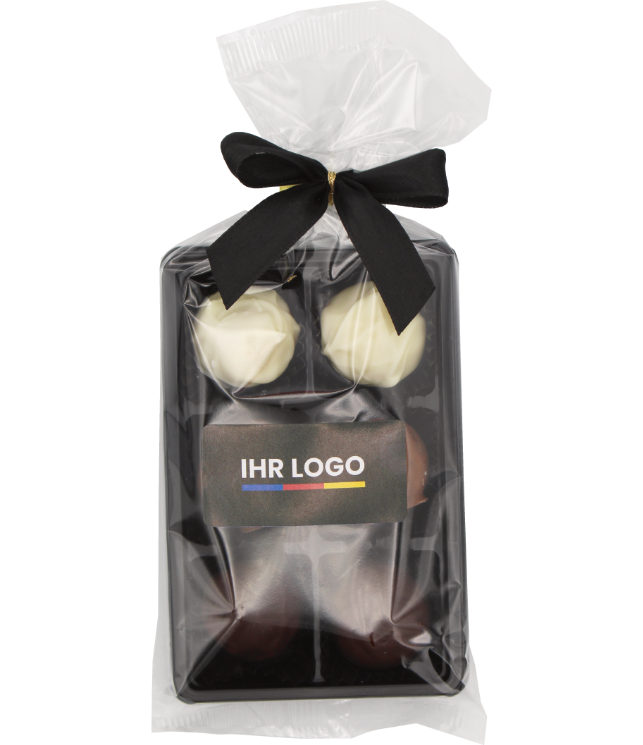 Pralinenblister 6er Alkoholhaltig inclusive Aufkleber