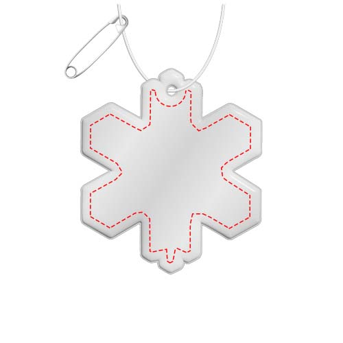 RFX™ H-10 Reflektierender PVC-Anhänger Schneeflocke