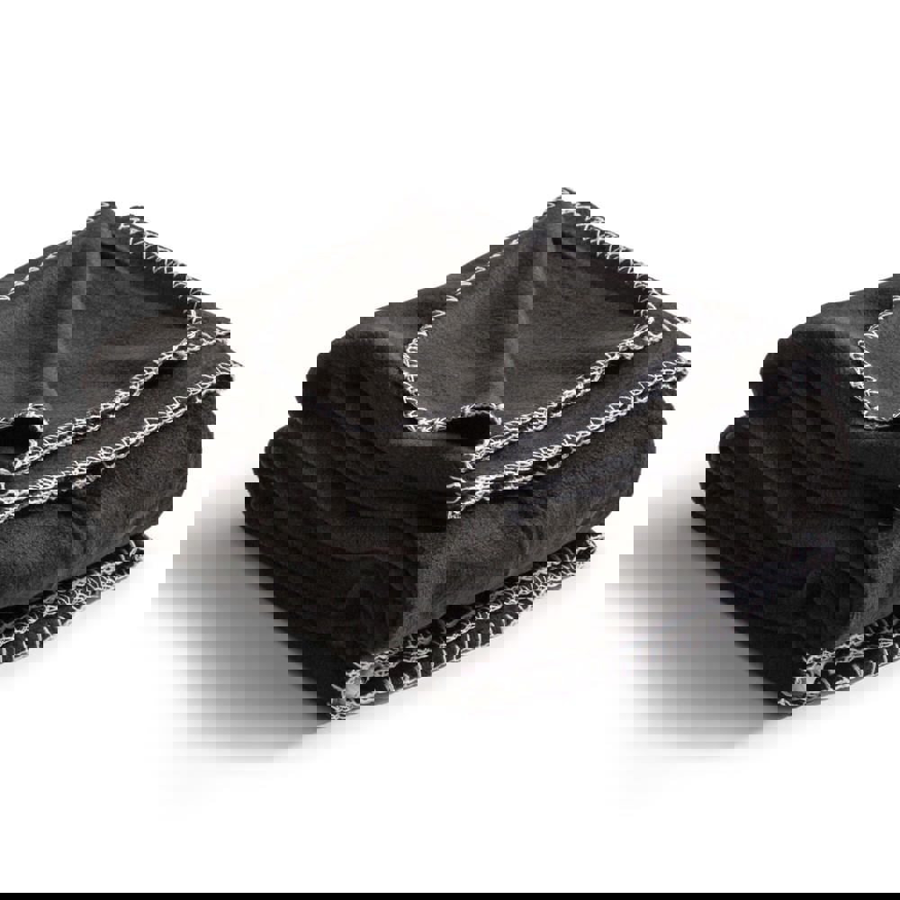 Nightingale Fleecepläd 130x170 cm - schwarz