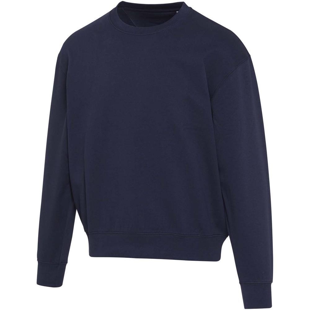 Boris Pullover mit Rundhalsausschnitt in Übergröße aus recycelter 280 g/m2 Bio Baumwolle (OCS), unisex - navy