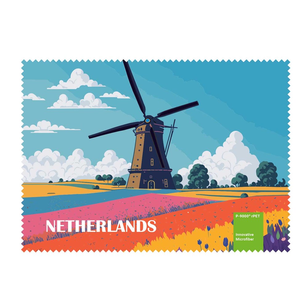 POLYCLEAN rPET Brillenputztuch 21x15 cm im Pergaminbeutel, All-Inclusive-Paket