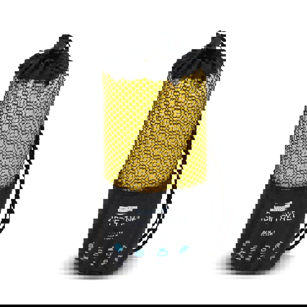 R-PET-Schnelltrocknungshandtuch 40 × 80 cm mit Beutel, Sublimationsdruck.