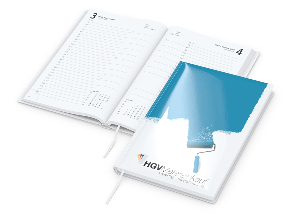 Tageskalender Basic Mo.–Fr. je 1 Seite 320 Seiten Papier-Hardcover