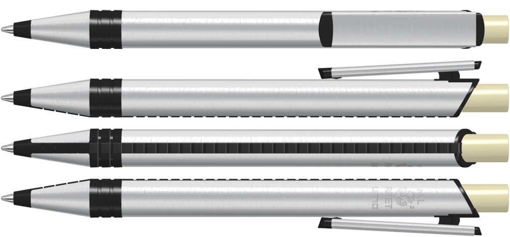 RECYCLED PET PEN ALUMA, beige