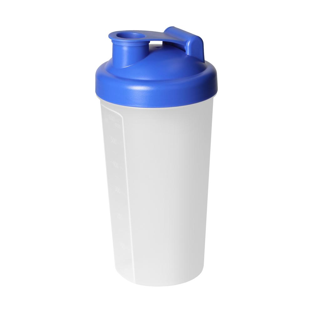 Shaker "Protein", 0,60 l - standard-blau PP/transparent