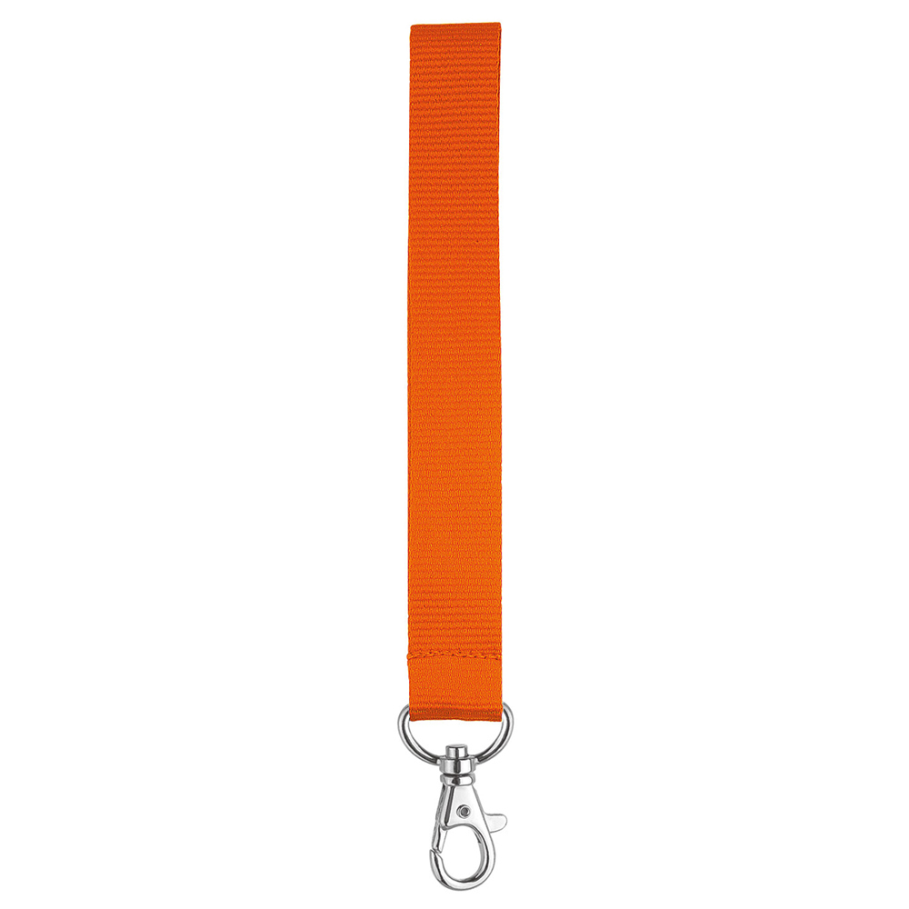 Kurz-Lanyard mit Standardkarabiner, - Orangerot (ca. Pantone 021C)