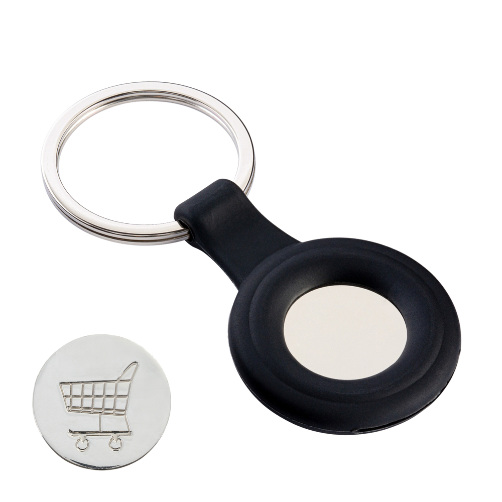 Schlüsselanhänger RE98-PORTOLA - schwarz, silber / schwarz