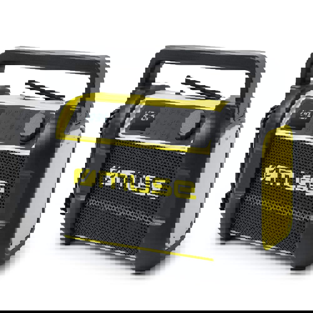 M-928 | Muse arbeitsradio mit bluetooth 20W mit FM-Radio - Schwarz / Gelb