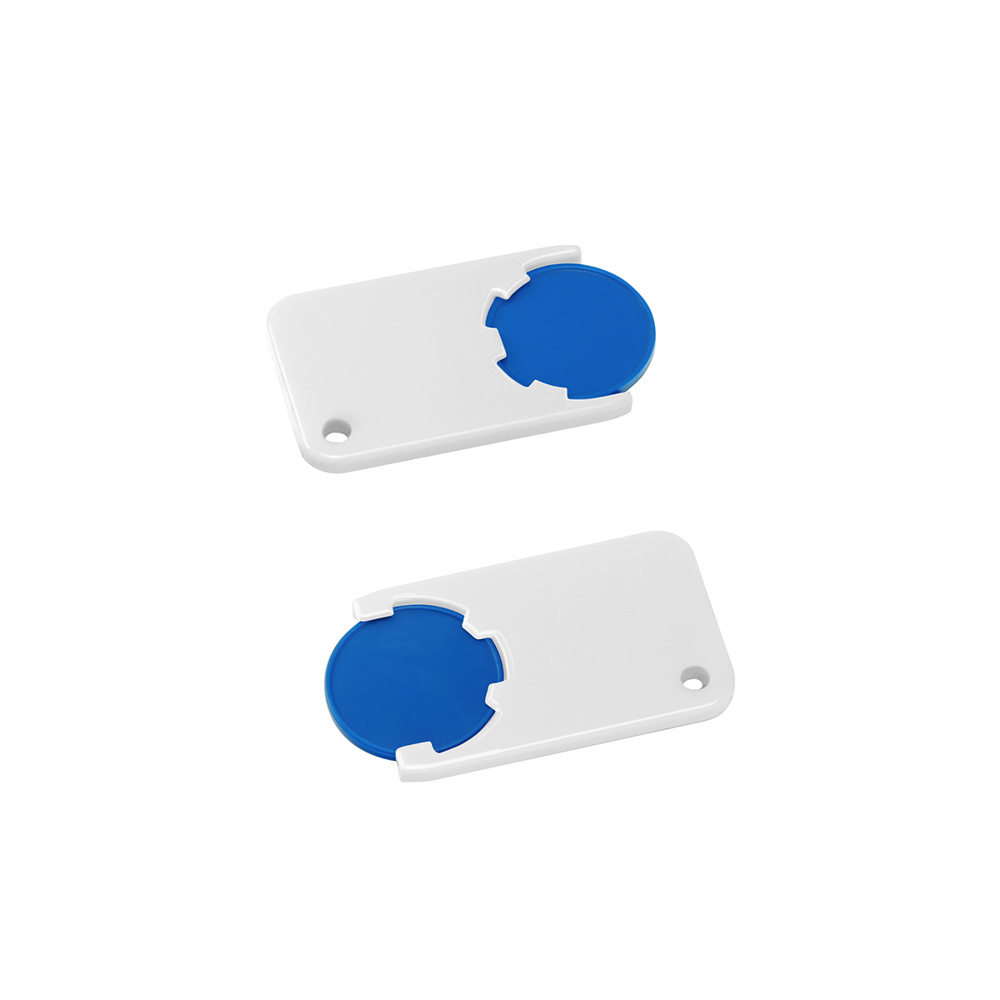 Chiphalter mit 1€-Chip "Beta" - Blau/Weiß