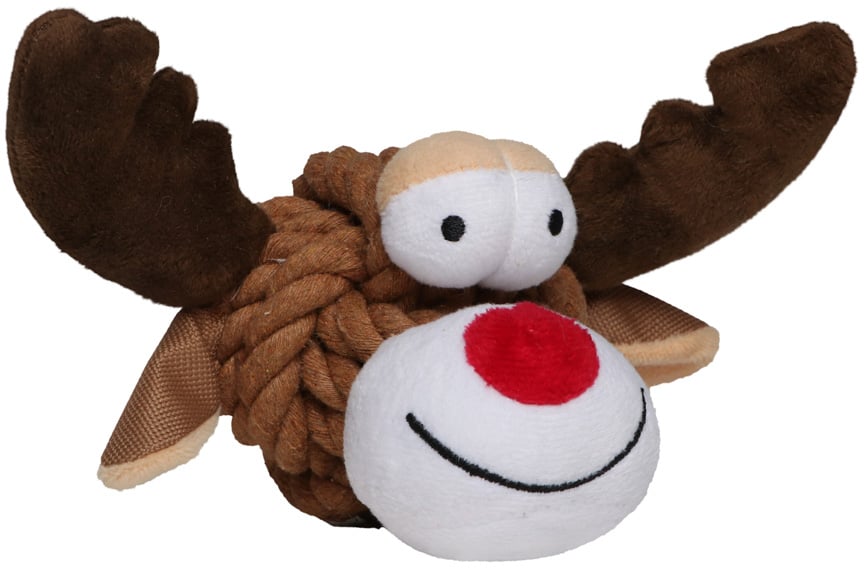 Hundespielzeug Knotentier Elch, multicolour, one size