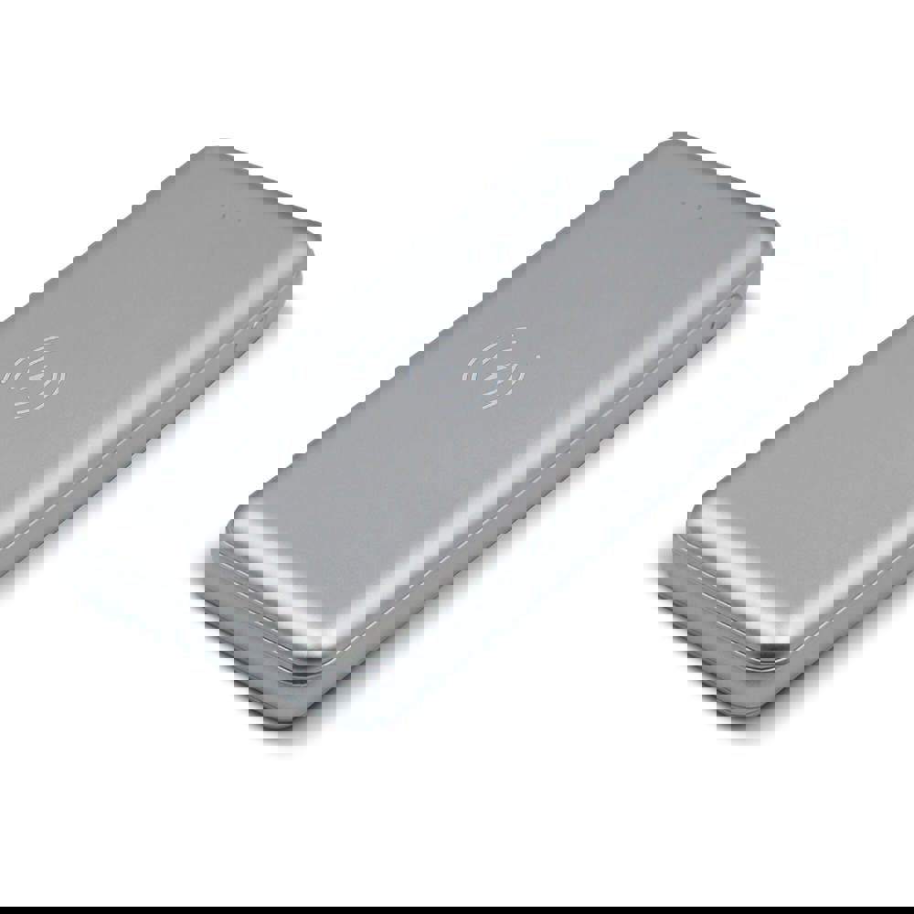 Elite Powerbank inkl. Wireless-Charger 8000mAh - silber