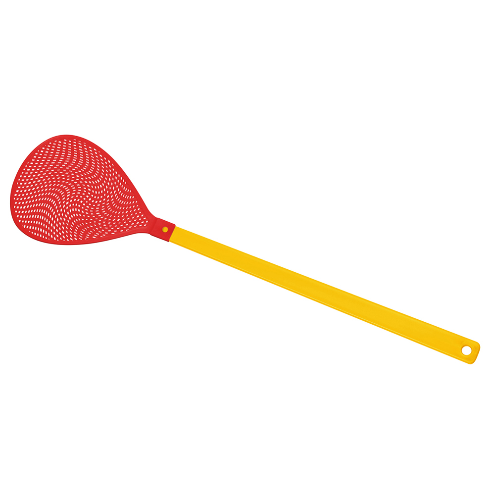 Fliegenklatsche "Oval" - gelb/rot