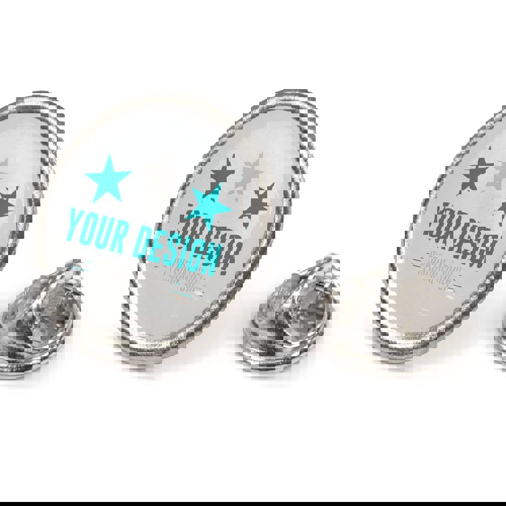 Metall Pin Ø20mm - Matt Silber