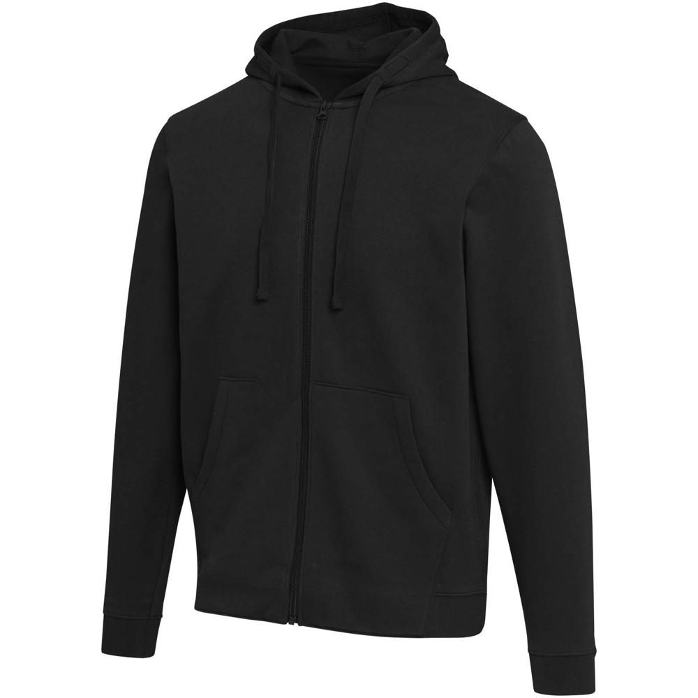 Jasper Kapuzenpullover aus recycelter 280 g/m², Bio Baumwolle (OCS) unisex - Schwarz