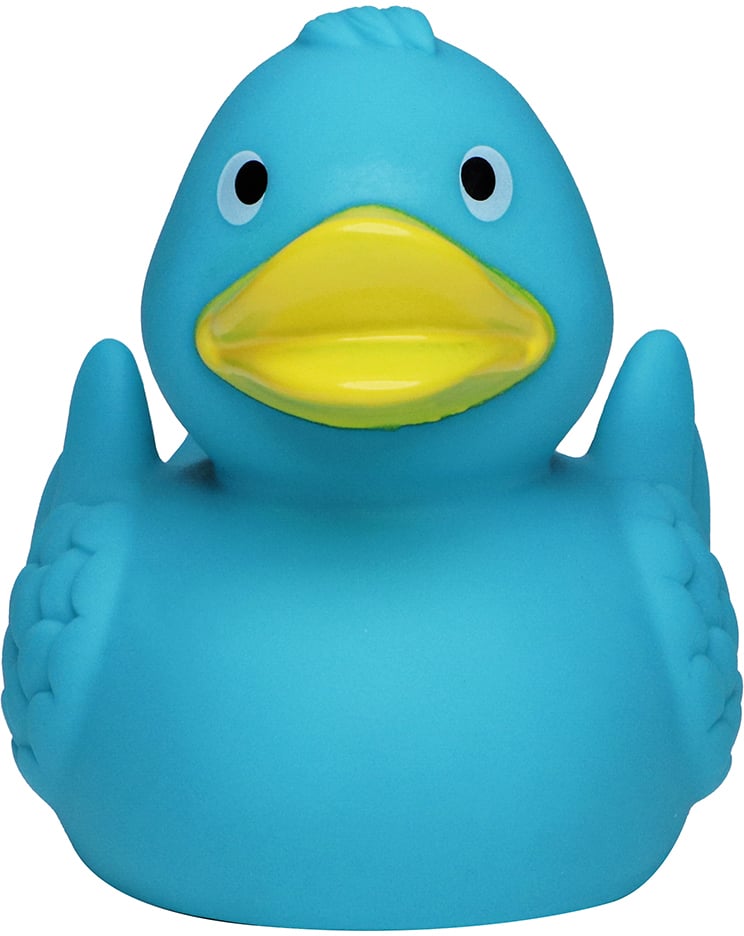 Quietsche-Ente, türkis, 7,5 cm