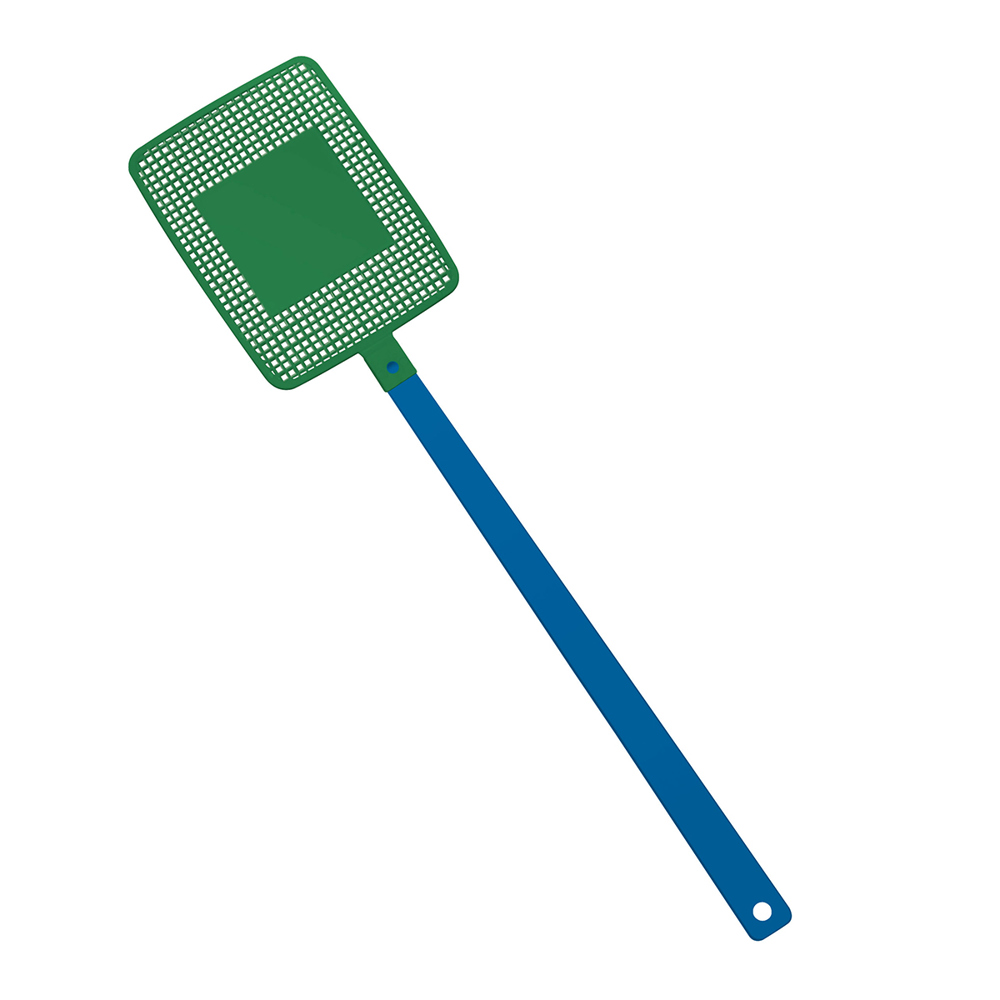 Fliegenklatsche "Rechteck" - blau/grün