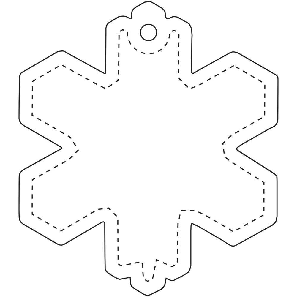 RFX™ H-10 Reflektierender TPU-Anhänger Schneeflocke