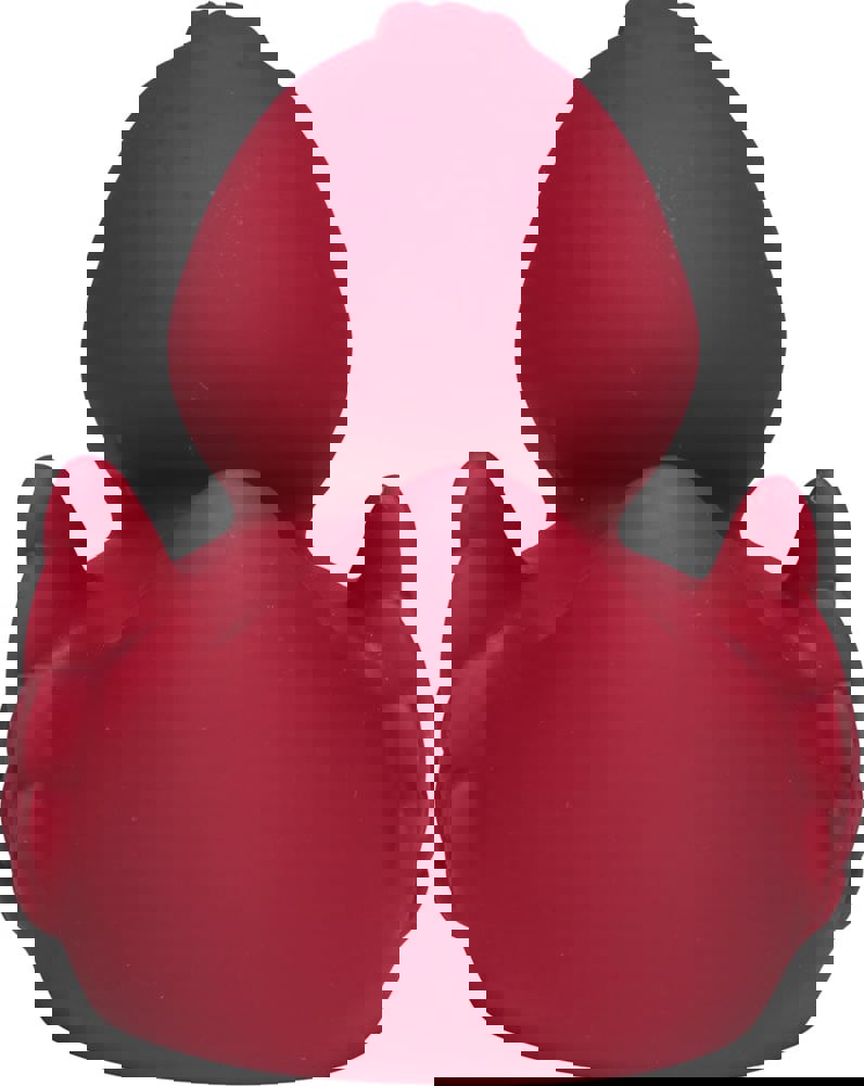 Quietsche-Ente, weinrot, 7,5 cm