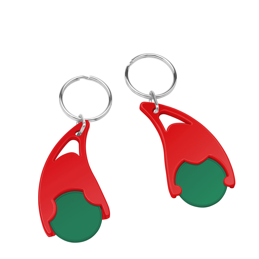 Chiphalter mit  1€-Chip "Epsilon" - grün/rot