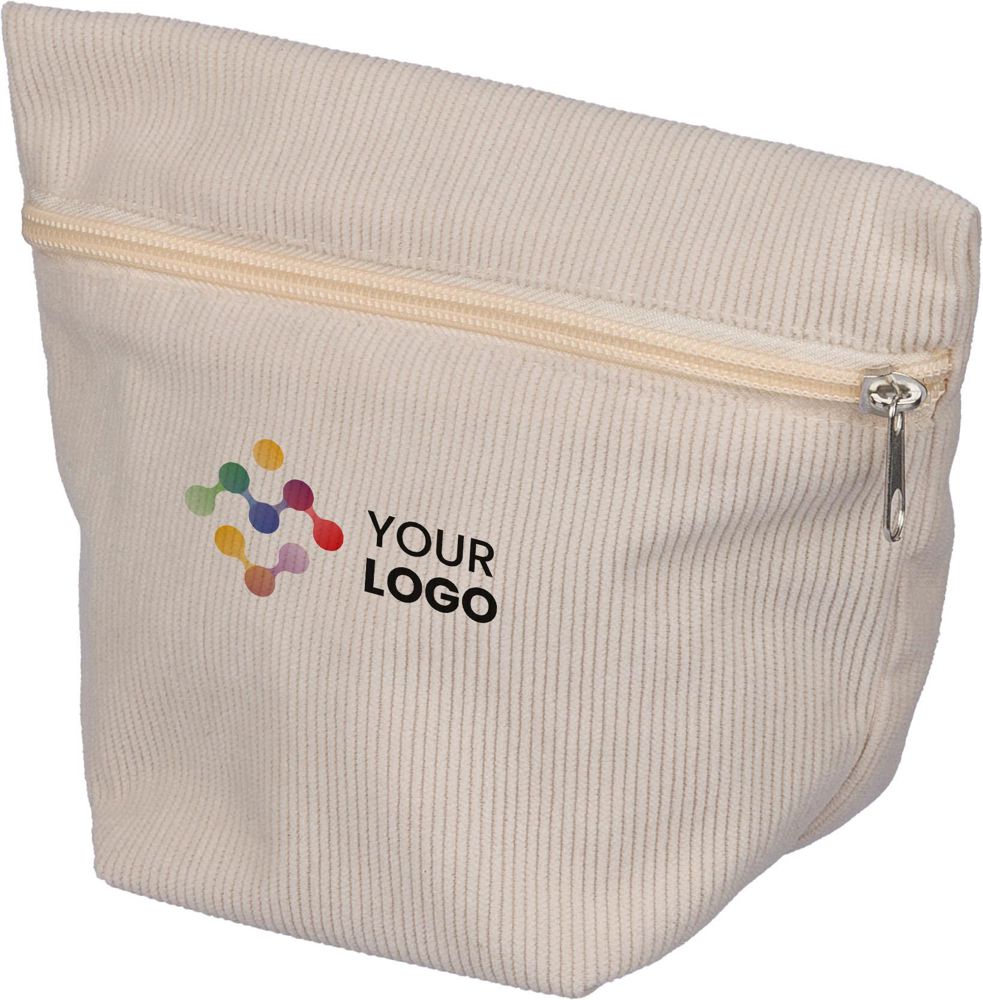 Kosmetiktasche aus Cord mit Reißverschluss Tia
