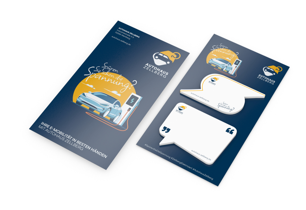 Haftnotiz-Karte Note-Card Form, Blitz – Sprechblase