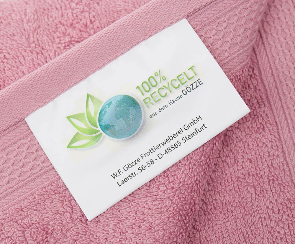 Frottierserie aus recycelten Materialien