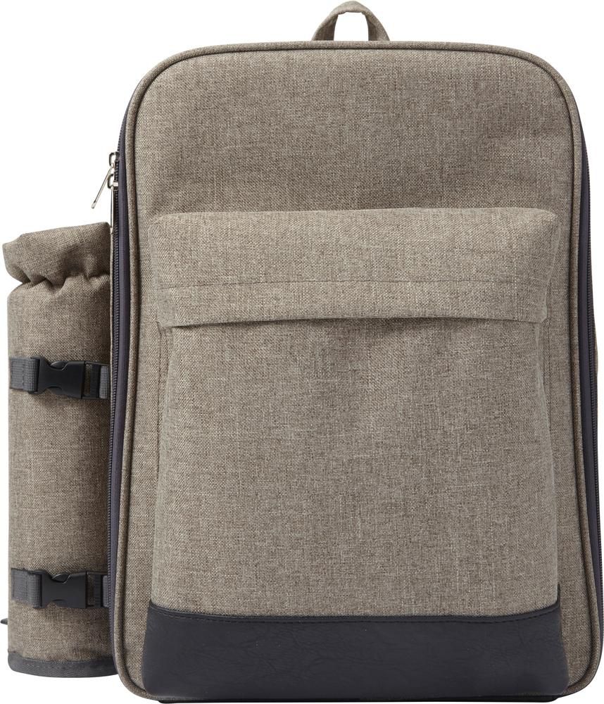 Picknick-Rucksack aus Polyester Allison - hellgrau