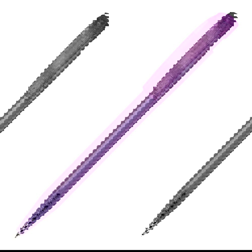 Kugelschreiber S45 Clear Transparent - Transparent / Lila