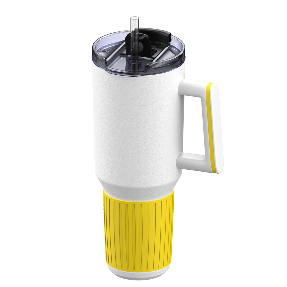 Thermobecher RETUMBLER-myKINGS CANYON 1200 - gelb, weiß