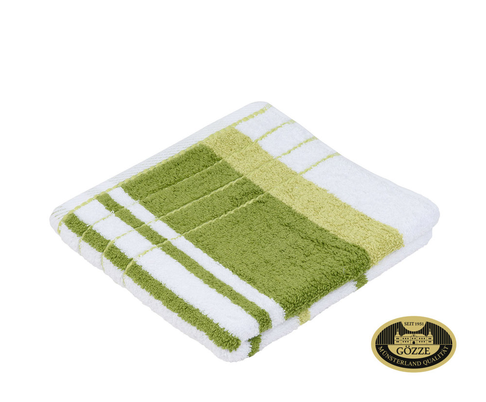 Berlin Streifen - dunkelgrün/ limone