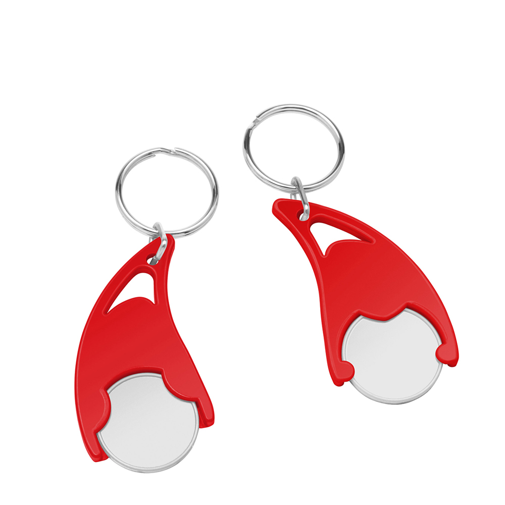 Chiphalter mit  1€-Chip "Epsilon" - Weiß/Rot