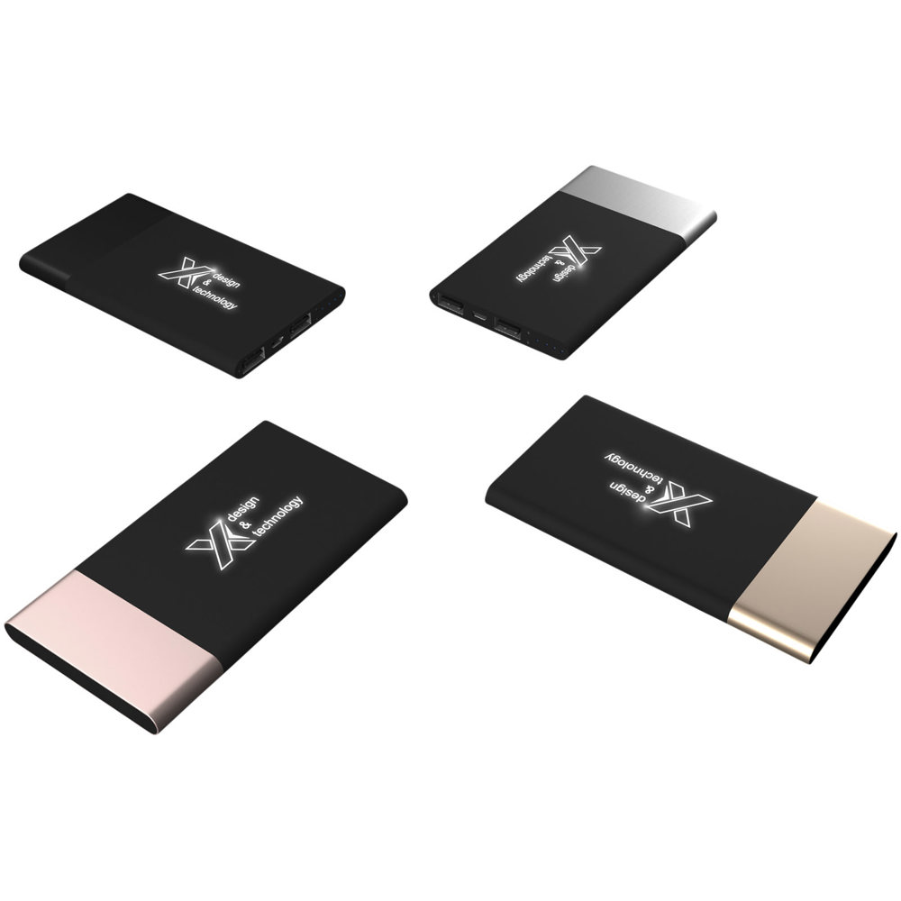 SCX.design P20 5000 mAh Powerbank mit Leuchtlogo