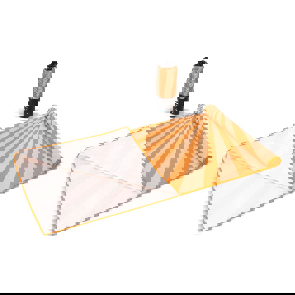 R-PET-Schnelltrocknungs-Strandtuch 100 × 180 cm, Sublimationsdruck - orange