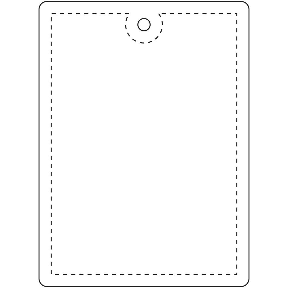 RFX™ H-12 rechteckiger, leichter, reflektierender PVC-Anhänger – groß