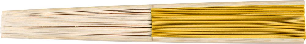 Handfächer aus Bambus Elio - gelb