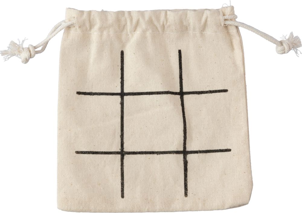 Natürliches Holz-Tic-Tac-Toe-Spiel Waltraud - khaki