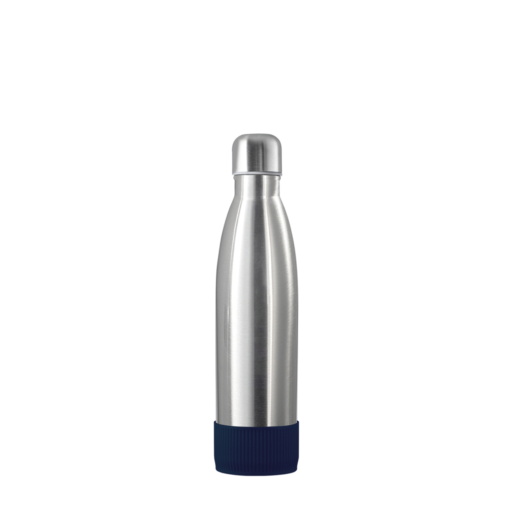 Thermotrinkflasche RETUMBLER-NIZZA - silber, dunkelblau