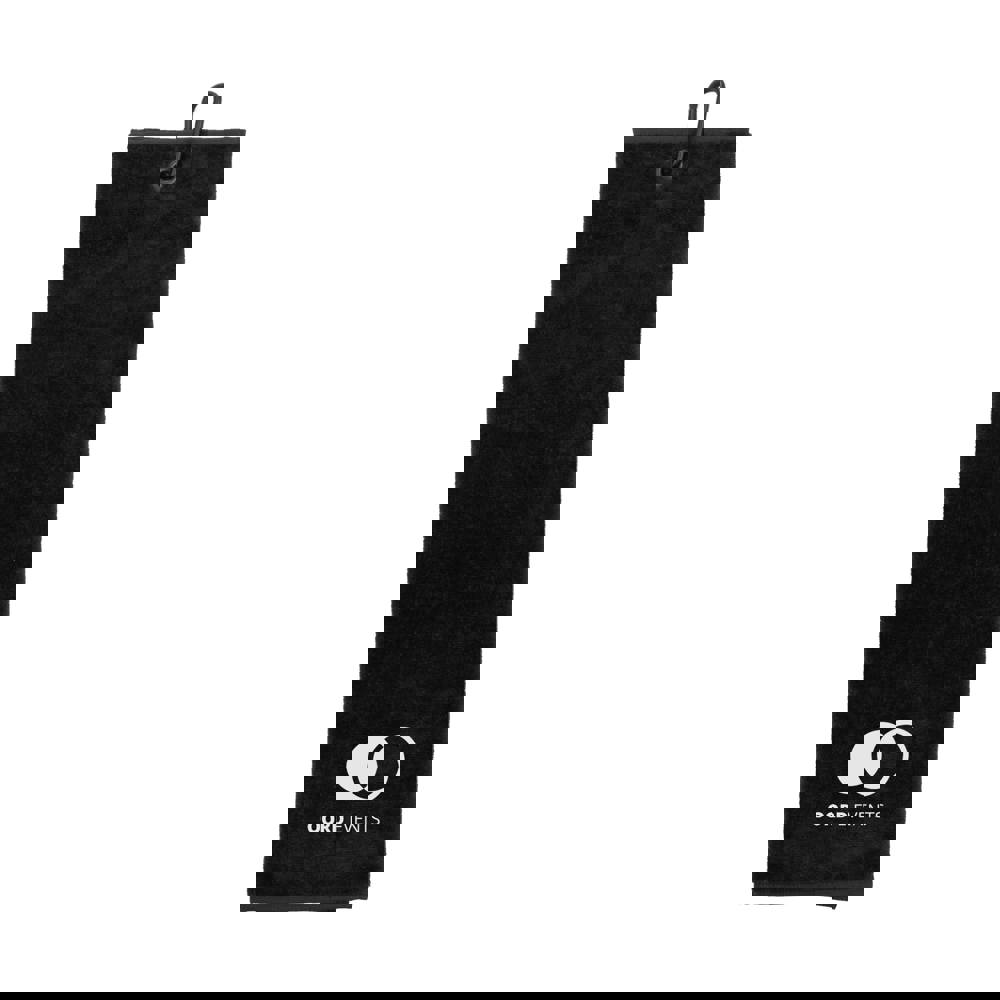 Golfhandtuch - schwarz