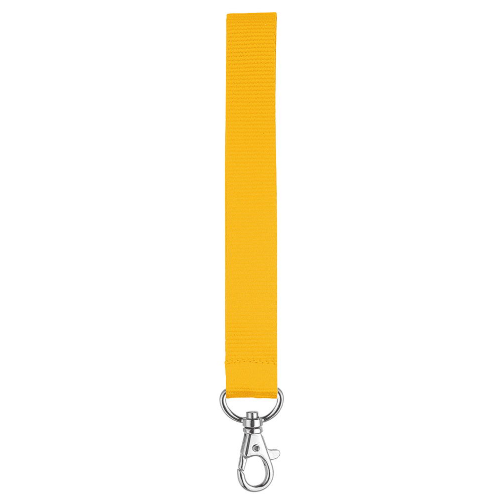 Kurz-Lanyard mit Standardkarabiner, - Sonnengelb (ca. Pantone 1235C)