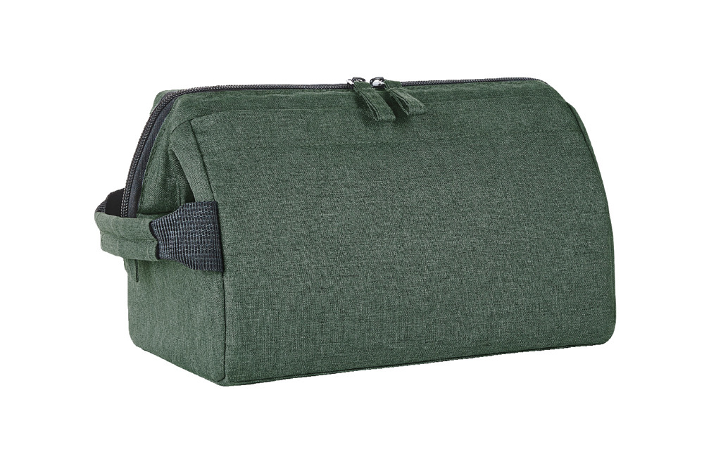 Reißverschluss-Tasche CIRCLE - grün meliert