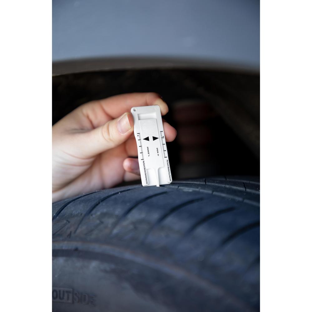 Schlüsselanhänger "Reifenprofilmesser"