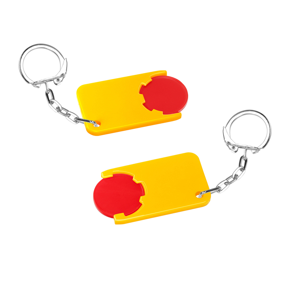 Chiphalter mit 1€-Chip "Beta" - rot/gelb