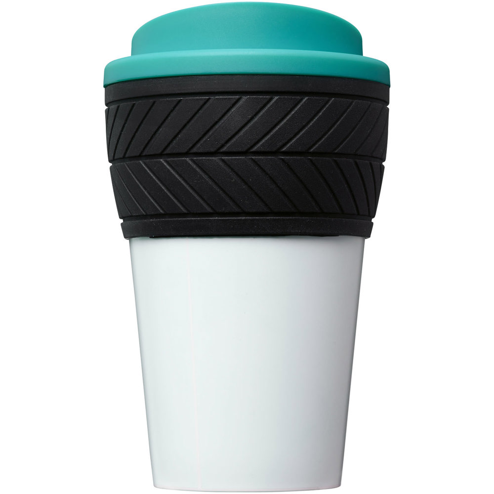 Brite-Americano® 350 ml Isolierbecher mit Schutzring Reifen-Design