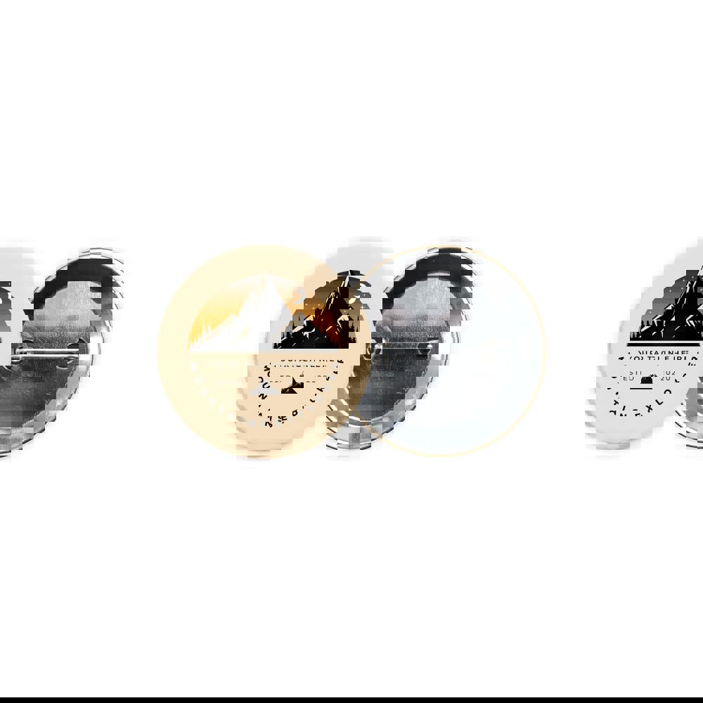 Metallbutton 56mm mit doppelt gesicherter Nadel