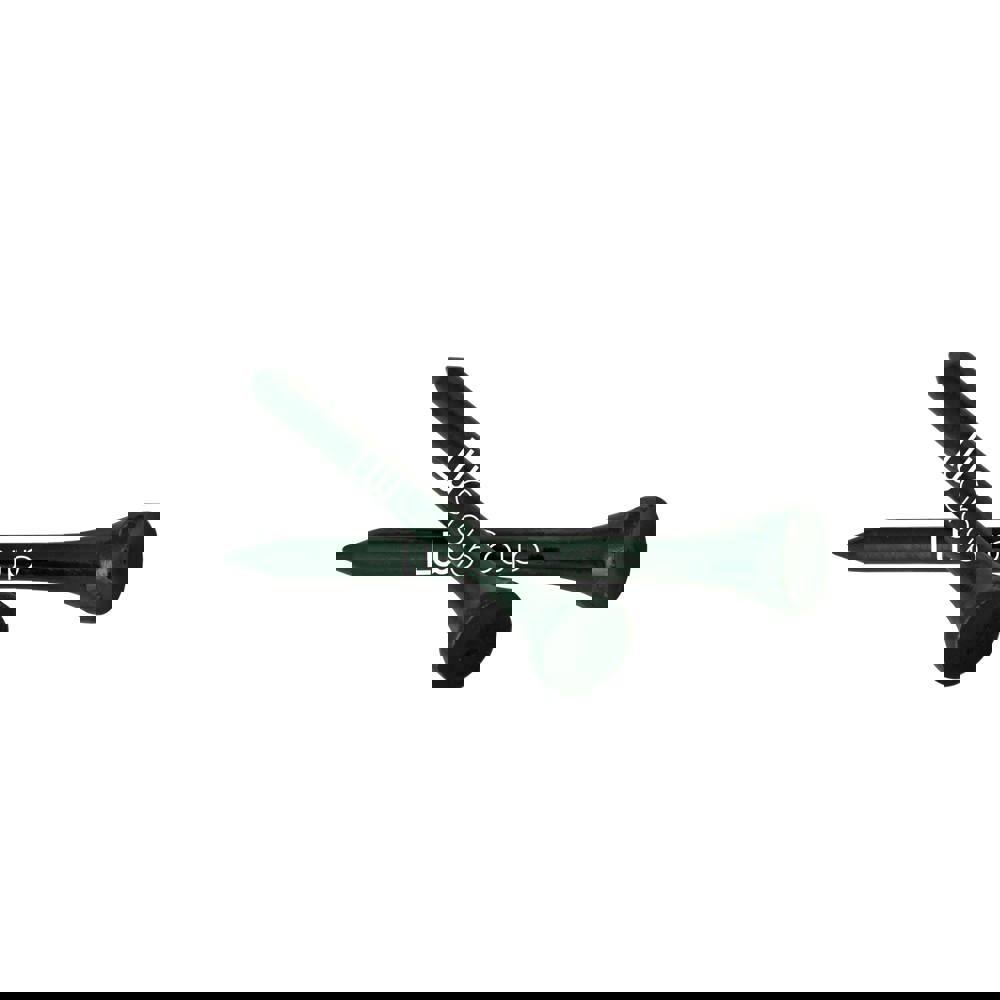 Tee aus Bambusholz 70 mm - Dunkelgrün