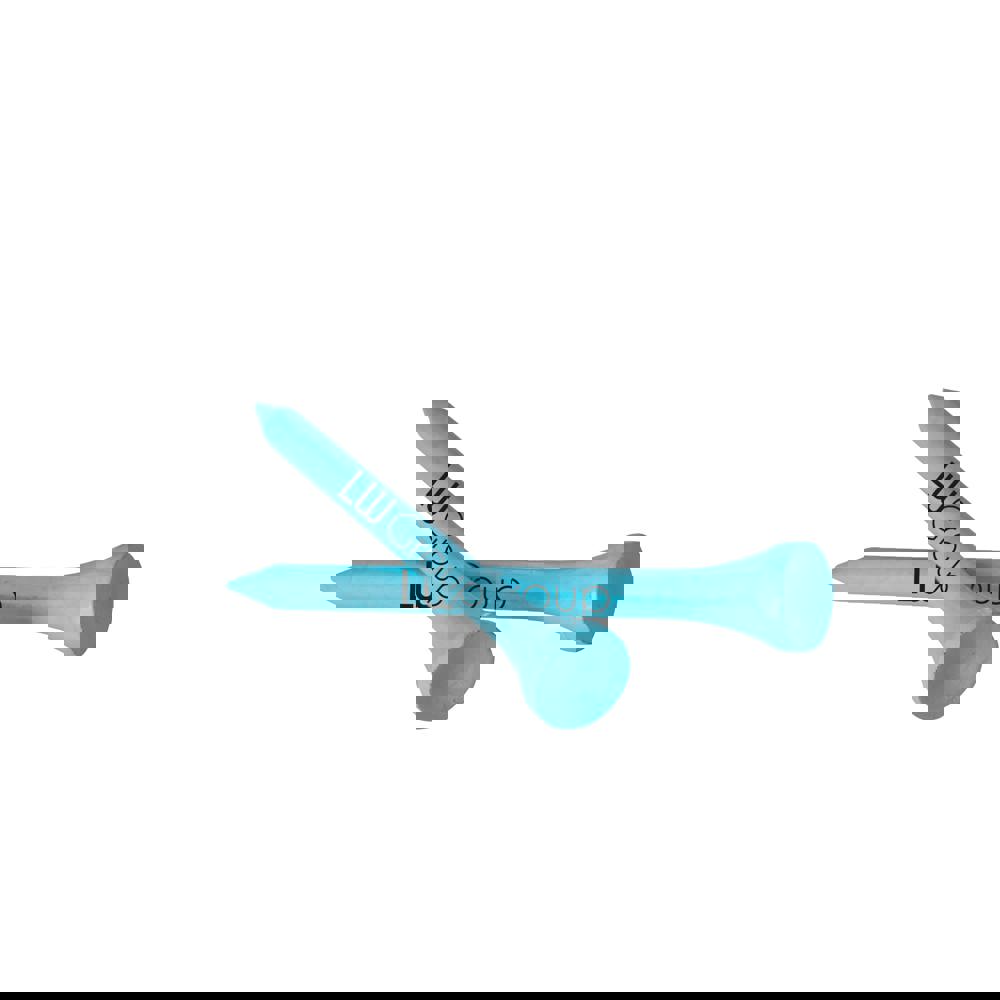 Tee aus Bambusholz 70 mm - Hellblau