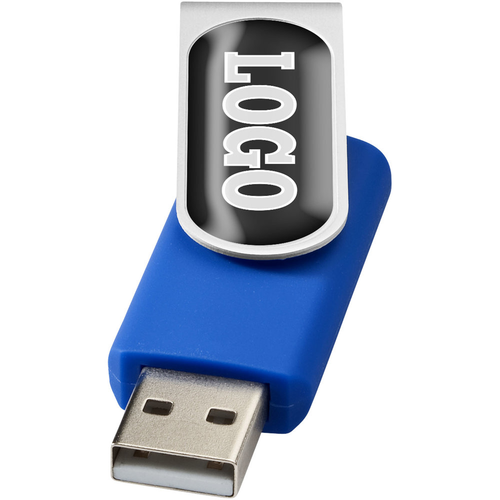Rotate Doming USB-Stick - royalblau